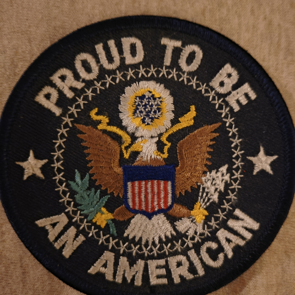 Men's Military Field Jacket - Proud to Be an American Patch